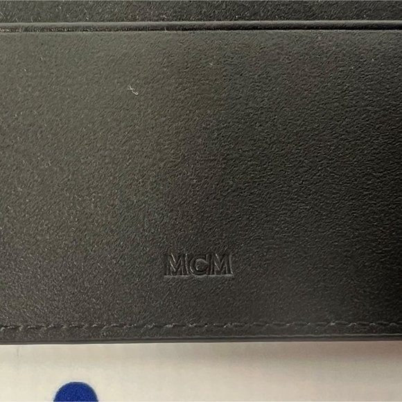 MCM Aren Multi Red Leather Card Case Checkerboard Mini - Picture 6 of 7